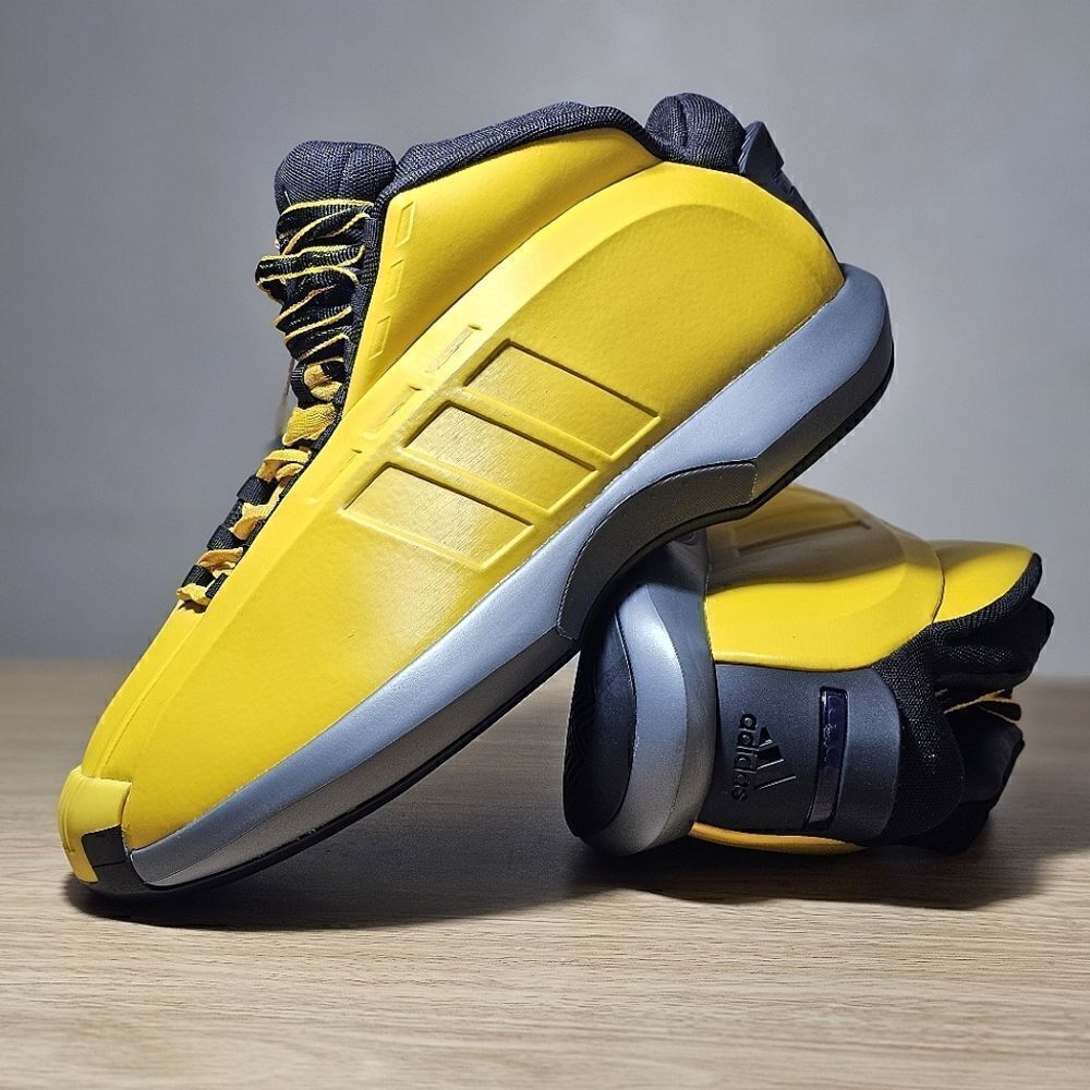 Adidas Crazy 1 Lakers Kobe Bryant Basketball Shoes Team Yellow Black Men's 10 SE